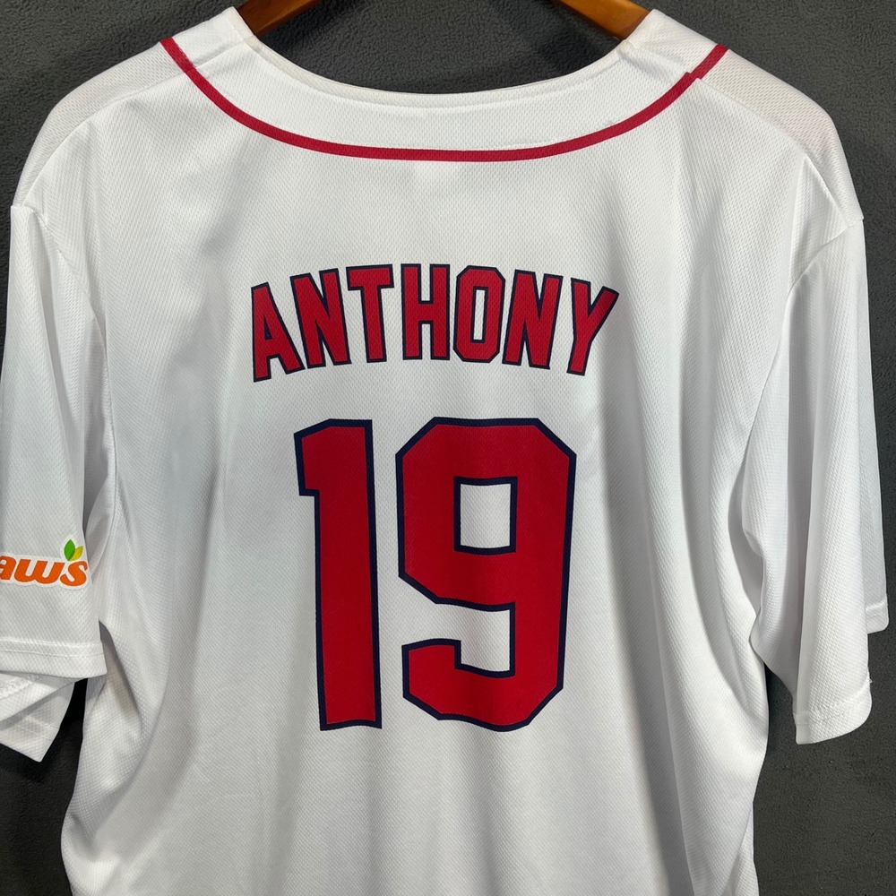 Success Brands WooSox Roman Anthony 19 Baseball Jersey Promo Mens Medium White